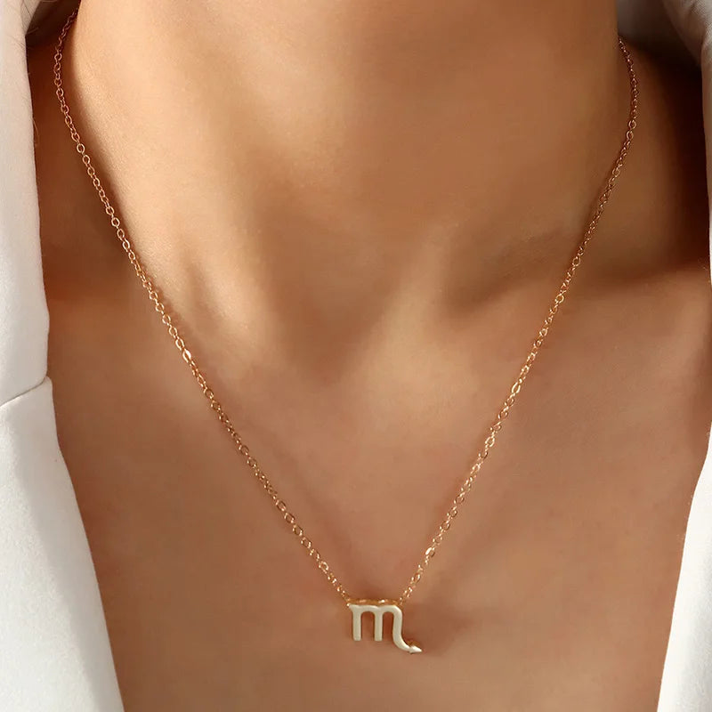 Zodiac Sign Pendant Necklace