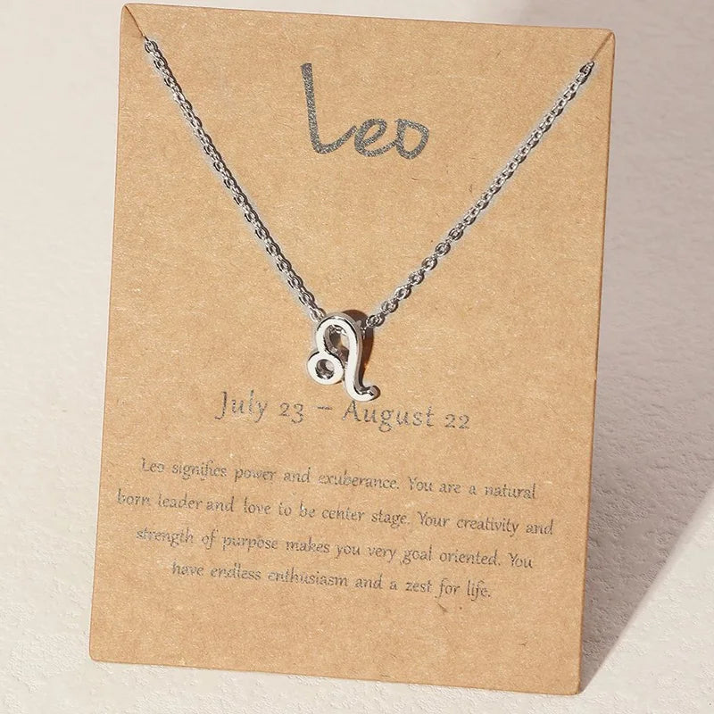 Zodiac Sign Pendant Necklace