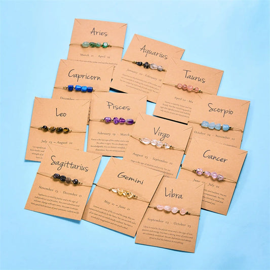 Celestial Birthstone Zodiac Bracelet
