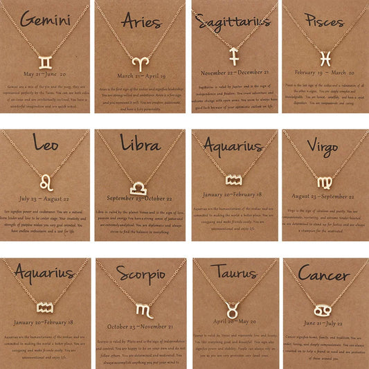 Zodiac Sign Pendant Necklace